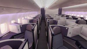 Air New Zealand new Business Premier cabin 777 retrofit render, July 2026 GB