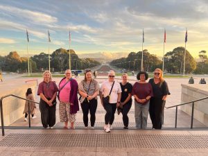 At ANZAC Drive is North Travel’s Melissa Webb, Lisa Crawford from HoT Lower Hutt and HoT Westport’s Brydie Forsyth, Tania O’Reilly from Wright &Turner Travel Associates, Tayla Glasson from HoT Rangiora, Tourism Australia’s Veronica King and Danni Hannagan from NZTB.