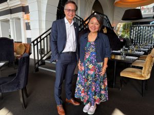 Dr Edward Koh executive director, International Group & Oceania, Singapore Tourism Board with Kimberly Spykerman area director Oceania, Singapore Tourism Board.