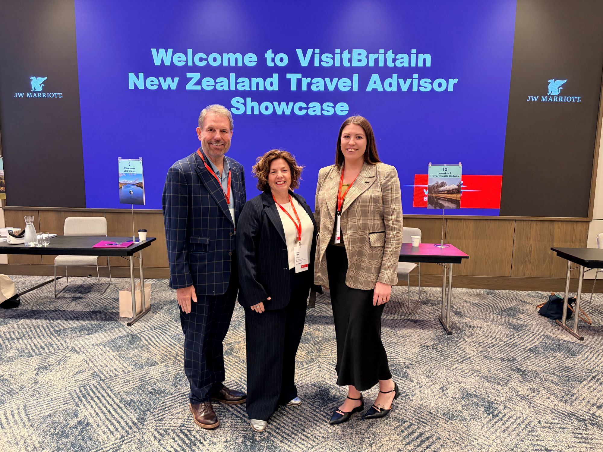 GBSEPT26 VisitBritain's Paul Gauger, Kristen Angus and Peta Evans (Photo GB)