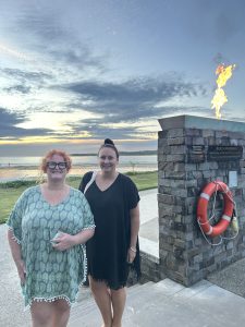 Celia Dent from HoT Havelock North with TMG’s Rebecca MacFayden.