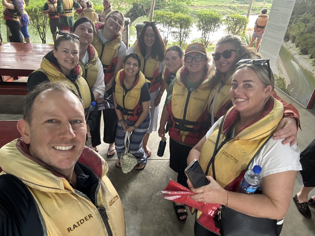 Tourism Fiji’s James Leslie, Annabel Craig from Flight Centre Taupo, Brooker Travel Dunedin’s Georgia Berry, Zinia Pesuna from NZ, TMG’s Rebecca MacFayden, Aisling Shirley from HoT Invercargill, House of Travel Havelock North’s Celia Dent, Renee Bennet-Shields from Orbit Nelson and NZTB’s Vanessa Carmichael.