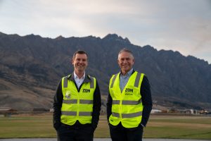 Queenstown Project Manager Greg Emms with Fulton Hogan Project Director Edward Husband 14 May c-ZQN