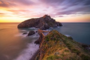 TTC-the famous hermitage of San Juan de Gaztelugatxe taken during a beautiful winter sunset, Bilbao, Spain, Europe Photo Credit Getty 2210872844
