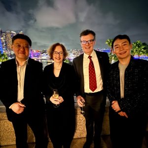 Korea Tourism Organization's Hyeongjoon Kim with Jacqui Walshe and Darragh Walshe from The Walshe Group and Hoseok Seo, Korea Tourism Organization.